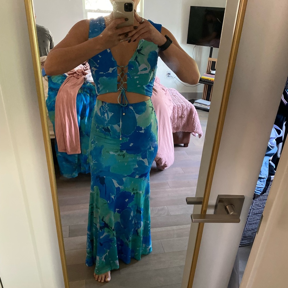 Orpheus Maxi Dress Blue